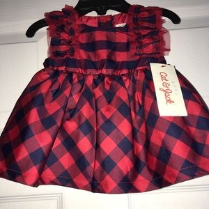 Cat & Jack Baby Girls 0-3 Month Plaid Dress